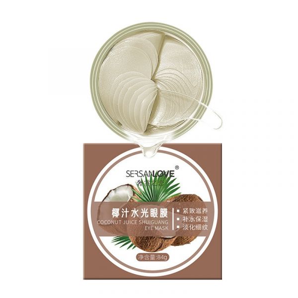 Hydrogel patches for the skin around the eyes with coconut extract SersanLove Coconut Juice Eye Mask 60pcs